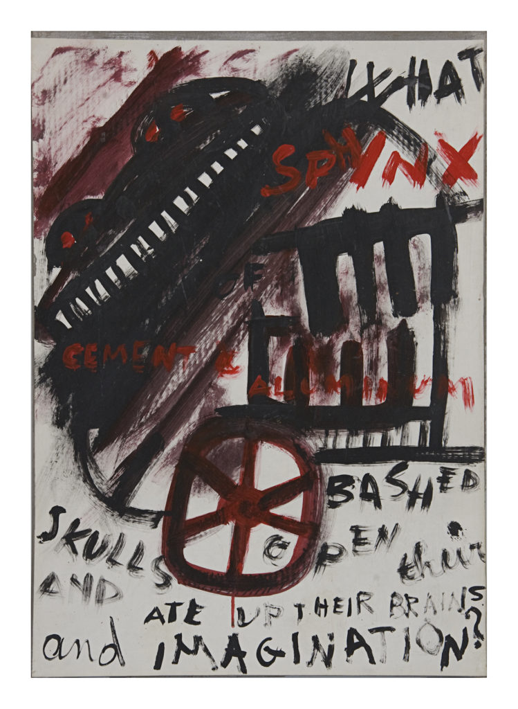 Aullido para Carl Solomon #10 - Gouache sobre papel - 70x50cm - 1962