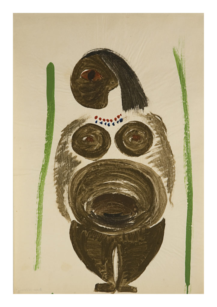 Brown woman - Gouache sobre papel - 44x64cm - 1964